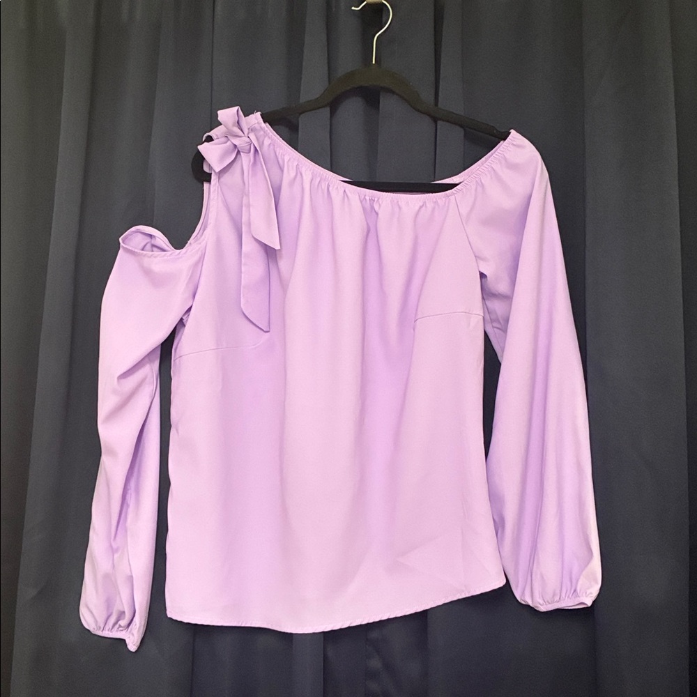 Lavender Off-Shoulder Women's Top